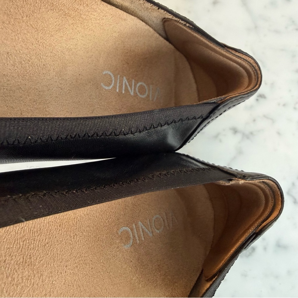 Vionic Carrol Ballet Flat Black Womens Size 7.5 Wide - Picture 8 of 12